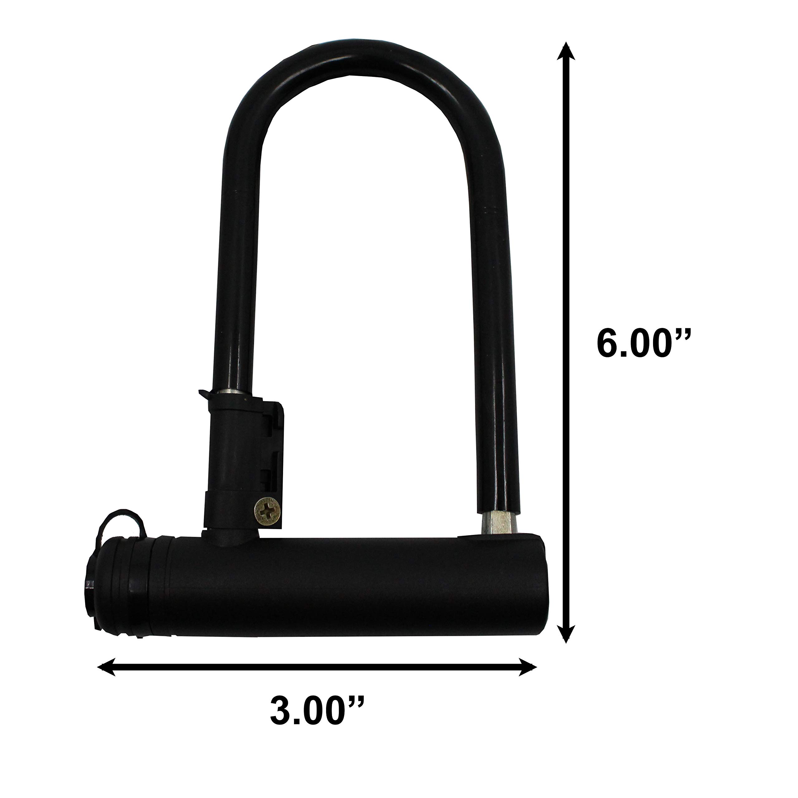 Kingman Heavy Duty Small U Lock - High Security Bicycle Lock for Mountain Bikes, Road Bikes & Commuting - Anti-Theft Protection for Urban & Outdoor Cycling