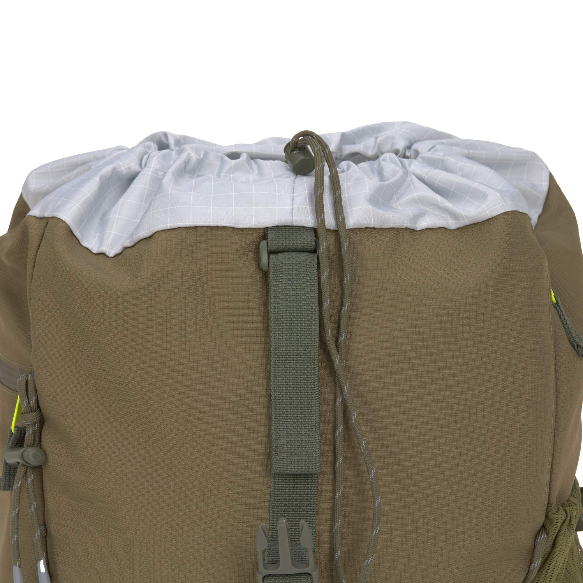 Lässig Baby Changing Backpack with Changing Mat - Waterproof Diaper Bag with Pram Attachment & Bottle Warmer | Eco-Friendly & Durable for Travel, Hiking, and Outdoor Adventures (Olive Green)