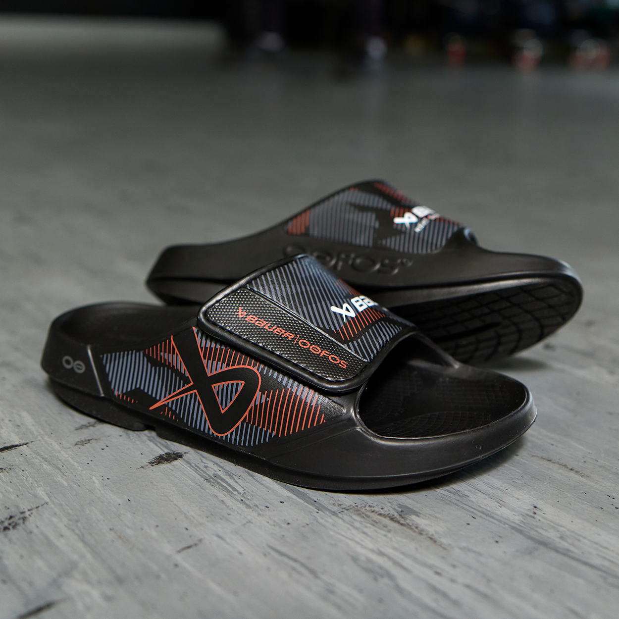 OOFOS Next Game Sport Flex Slide Sandals for Kids - Black | Comfortable Recovery Footwear for Junior Athletes | Perfect for Post-Workout, Poolside & Casual Wear
