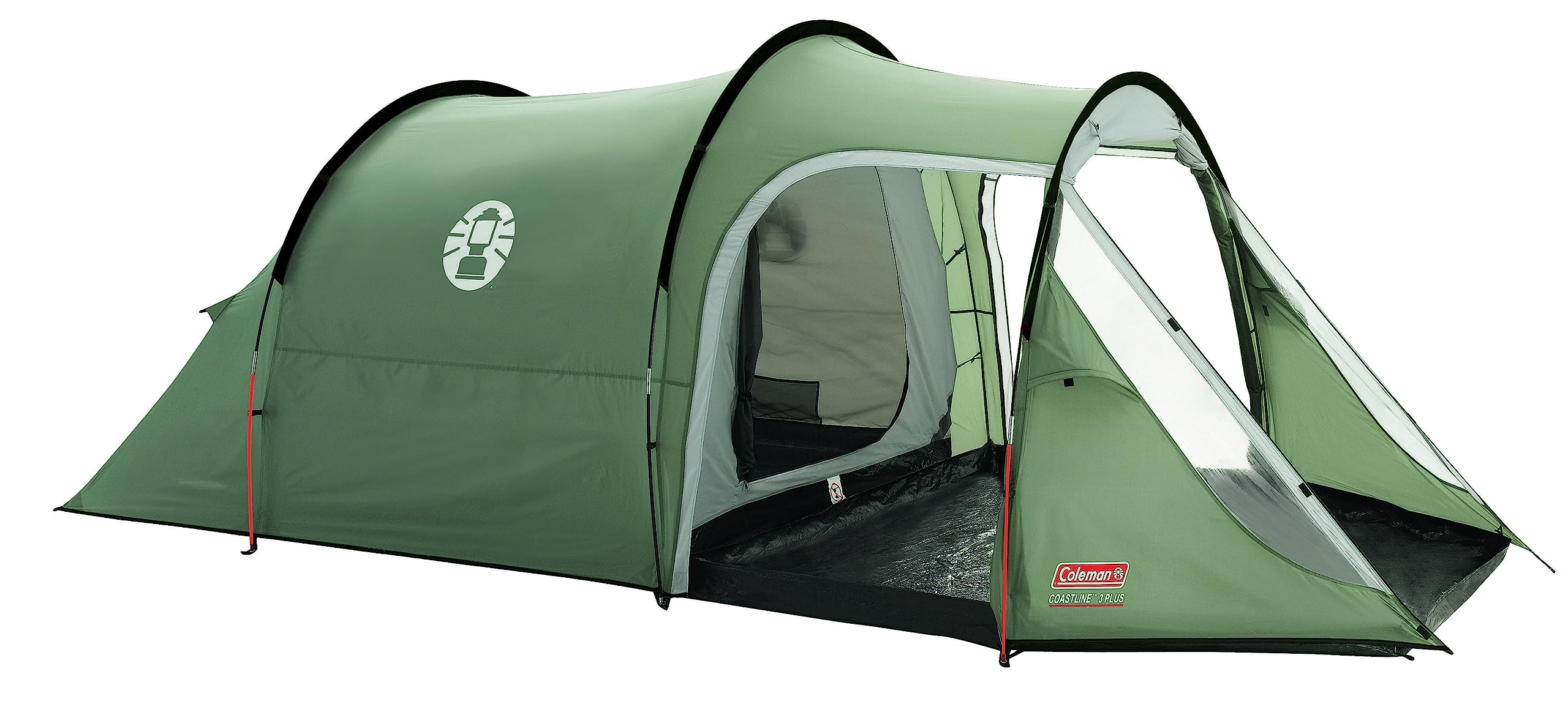 Coleman Coastline 3 Plus Tent - 3 Person Lightweight Camping Tent for Hiking, Backpacking & Outdoor Adventures | Waterproof, Compact Design with Awning | Perfect for Family Camping, Beach Trips & Backyard Sleepovers