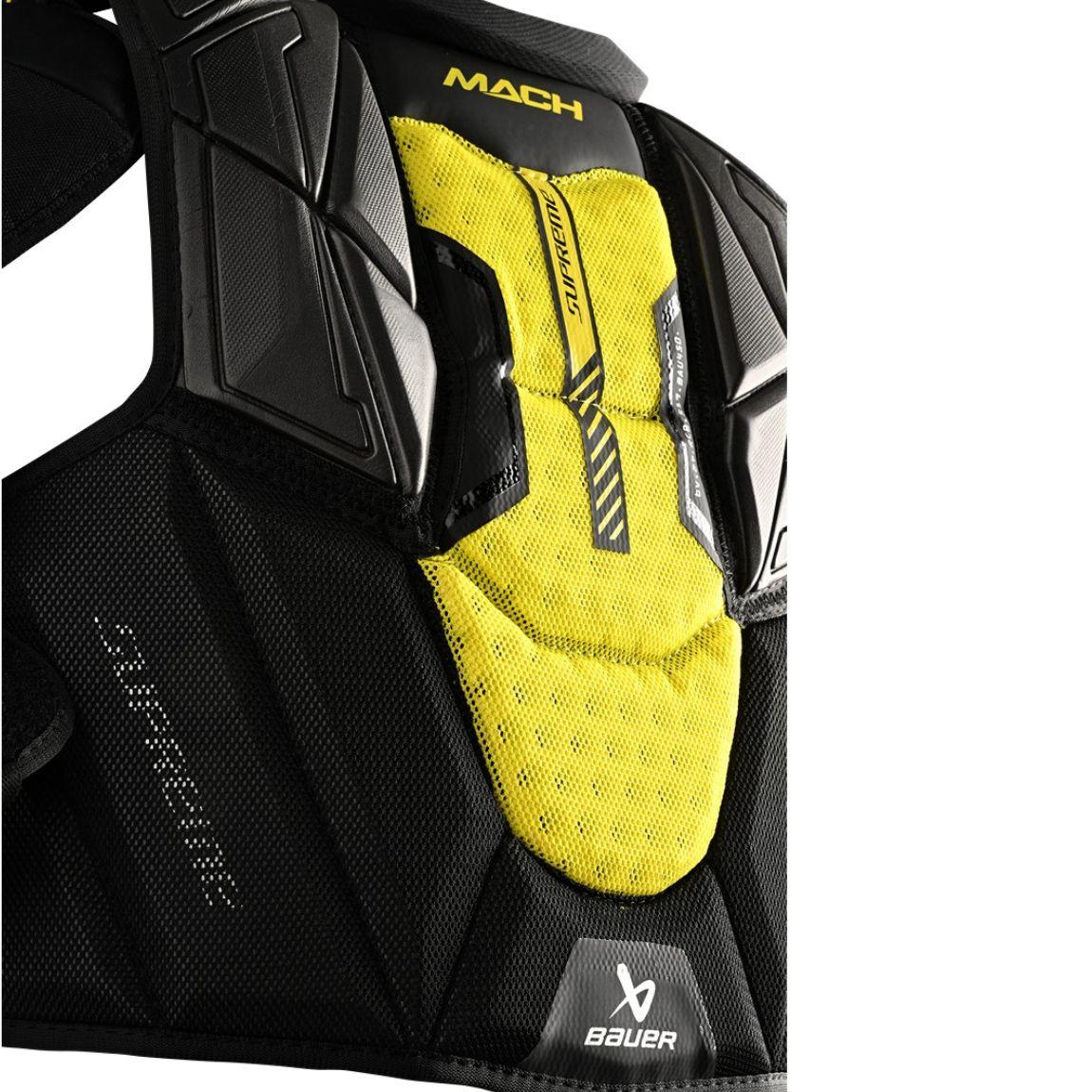 Bauer Supreme Mach Shoulder Pads - Intermediate Hockey Protective Gear for Youth & Adult Players - Perfect for Ice Hockey Training & Games