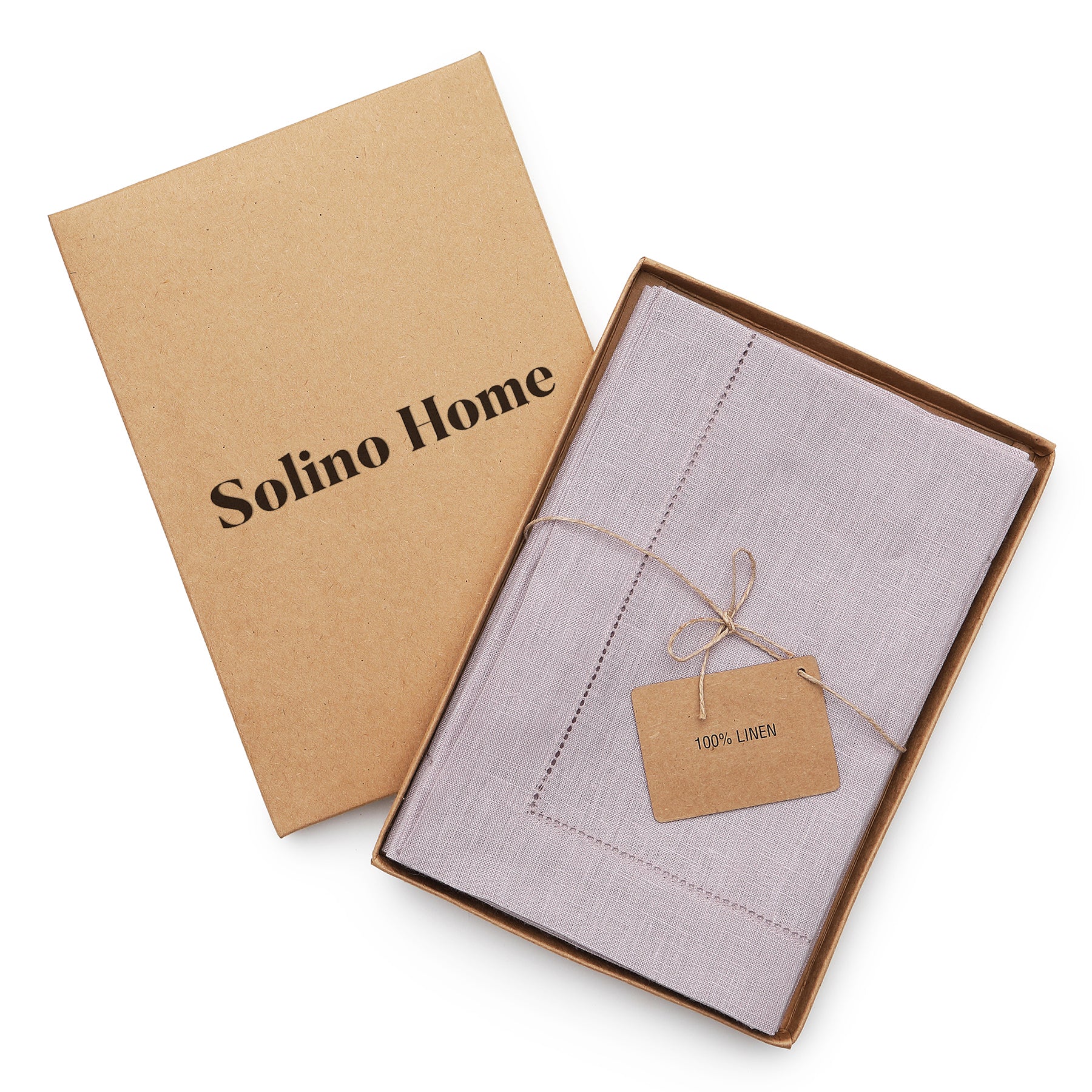 Premium Classic Hemstitch Napkins - 100% Cotton Linen Dinner Napkins for Formal Dining, Weddings & Special Occasions