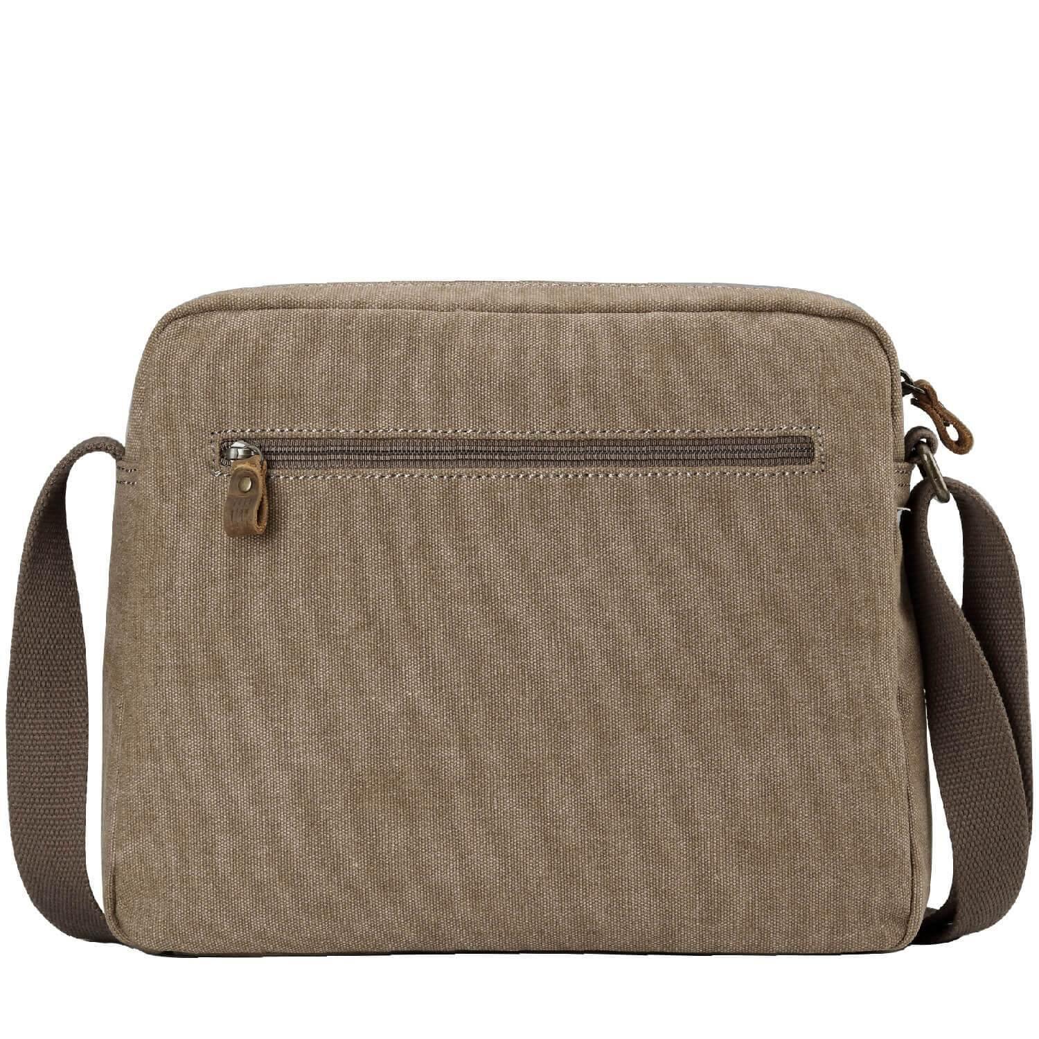 Troop London Classic Canvas Crossbody Bag for Men & Women - Stylish & Durable Messenger Bag for Travel, Work & Everyday Use