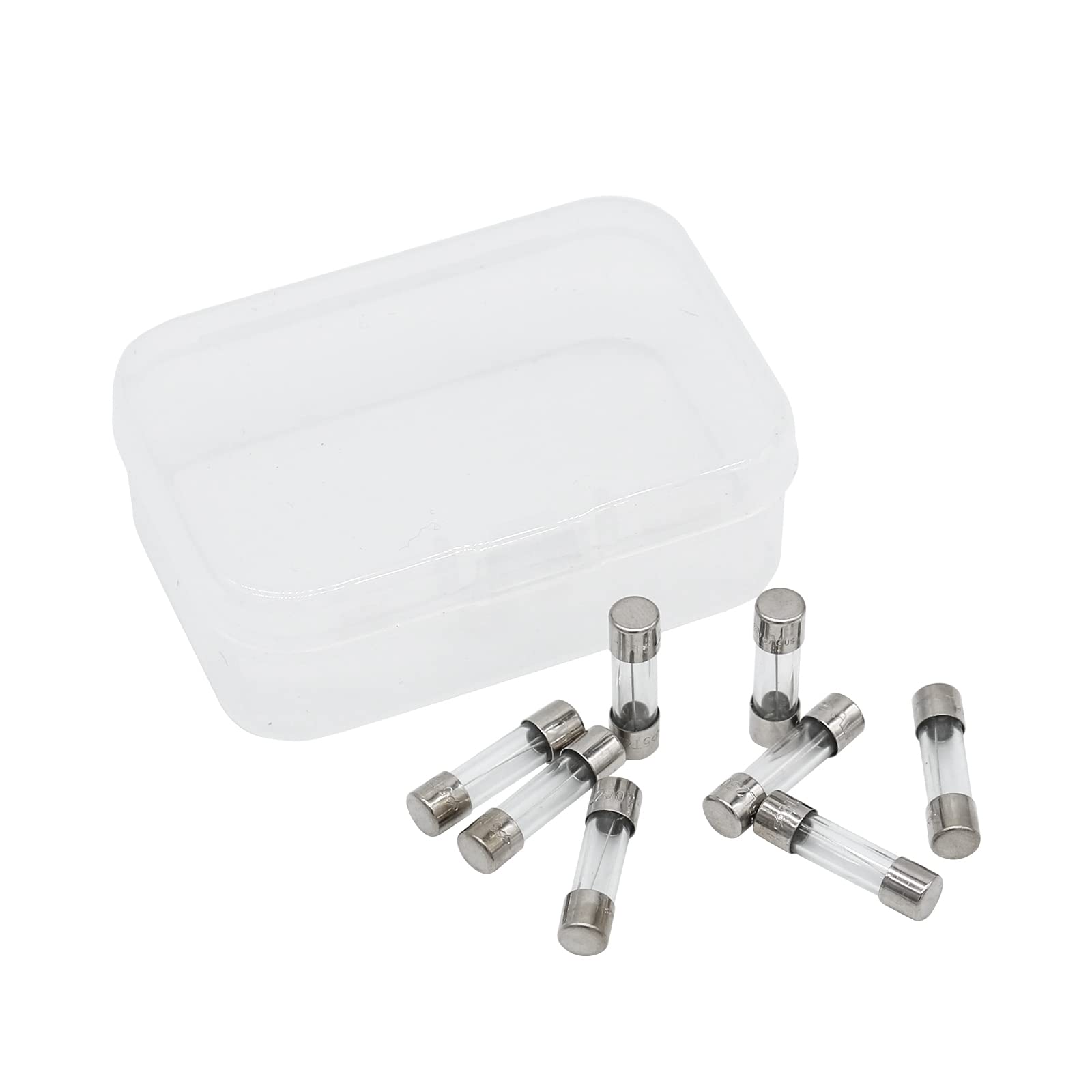 BBQ-PLUS T5AL250V 8-Pack Slow Blow Glass Fuses - Replacement for Traeger, Pit Boss, Z Grills & Grilla Wood Pellet Grills - Perfect for Outdoor Cooking & Grill Maintenance