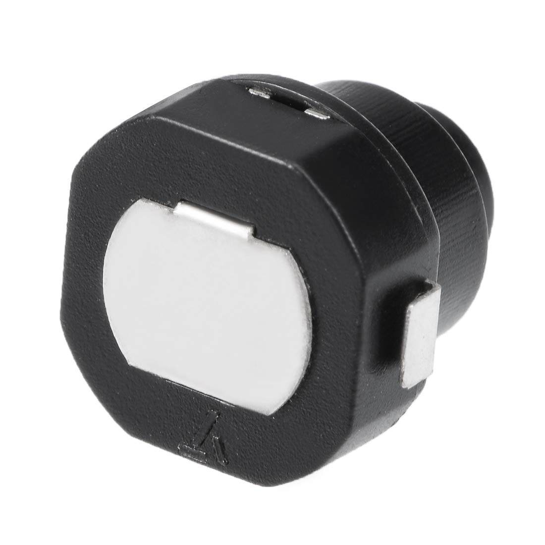 uxcell 5 Pack Black Latching Push Button Switch for Flashlight Torch - Durable On/Off Switch for DIY Electronics, Camping Gear, and Emergency Lighting