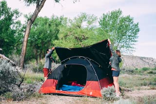 **Sierra Designs Alpenglow Tent - 4-Person Camping Tent with Twilight Tech Blocks 98% of Sunlight - Easy Setup & Spacious Interior - Perfect for Family Camping, Hiking, and Outdoor Adventures**