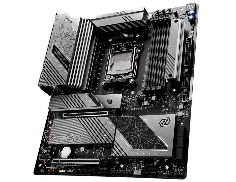 ASRock X870 Socket AM5 Extended ATX Motherboard for AMD Ryzen 7000/8000 Series - High-Performance Gaming & Content Creation PC Builds - Perfect for 4K Gaming, Video Editing & Streaming Setup