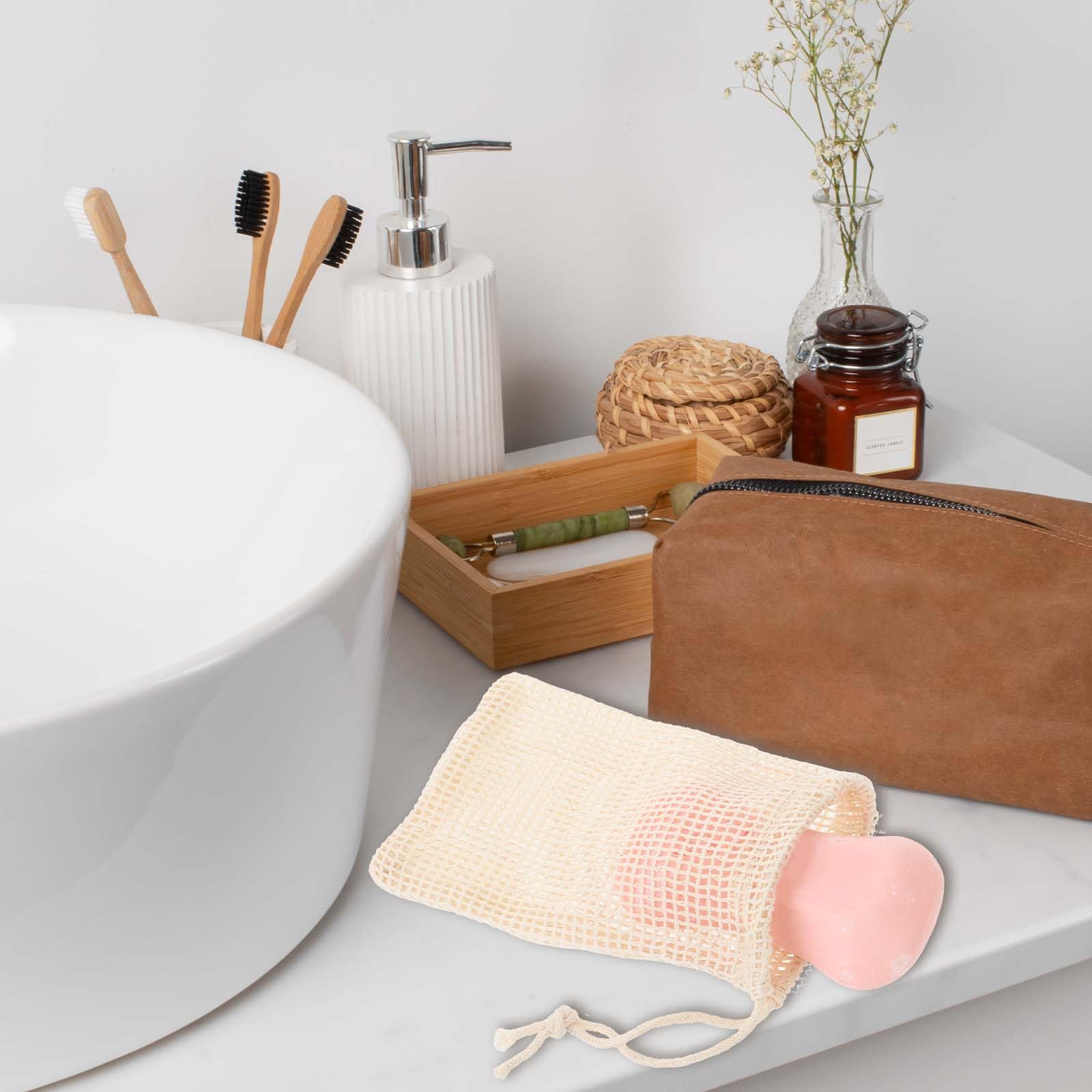10 PCS Natural Sisal Soap Bags - Handmade Cotton Soap Saver Pouch with Drawstring for Foaming, Drying & Exfoliating | Body Wash & Facial Cleansing Mesh Scrubber | Perfect for Bath, Shower & Travel Use