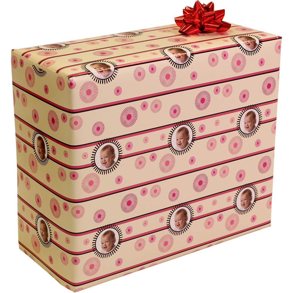 Personalized Gift Wrapping Paper - Custom Birthday Wrapping Paper for Men, Women & Kids - Colorful Unique Cute Design - Perfect for Birthdays, Holidays & Special Occasions