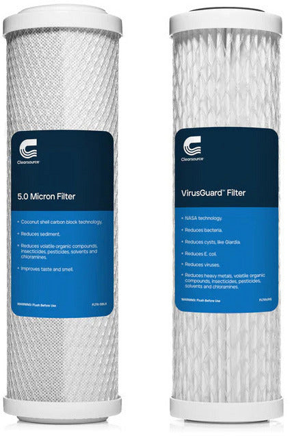 Clearsource Nomad Replacement Water Filter Twin Pack - Pure Drinking Water for Camping, Hiking & Outdoor Adventures