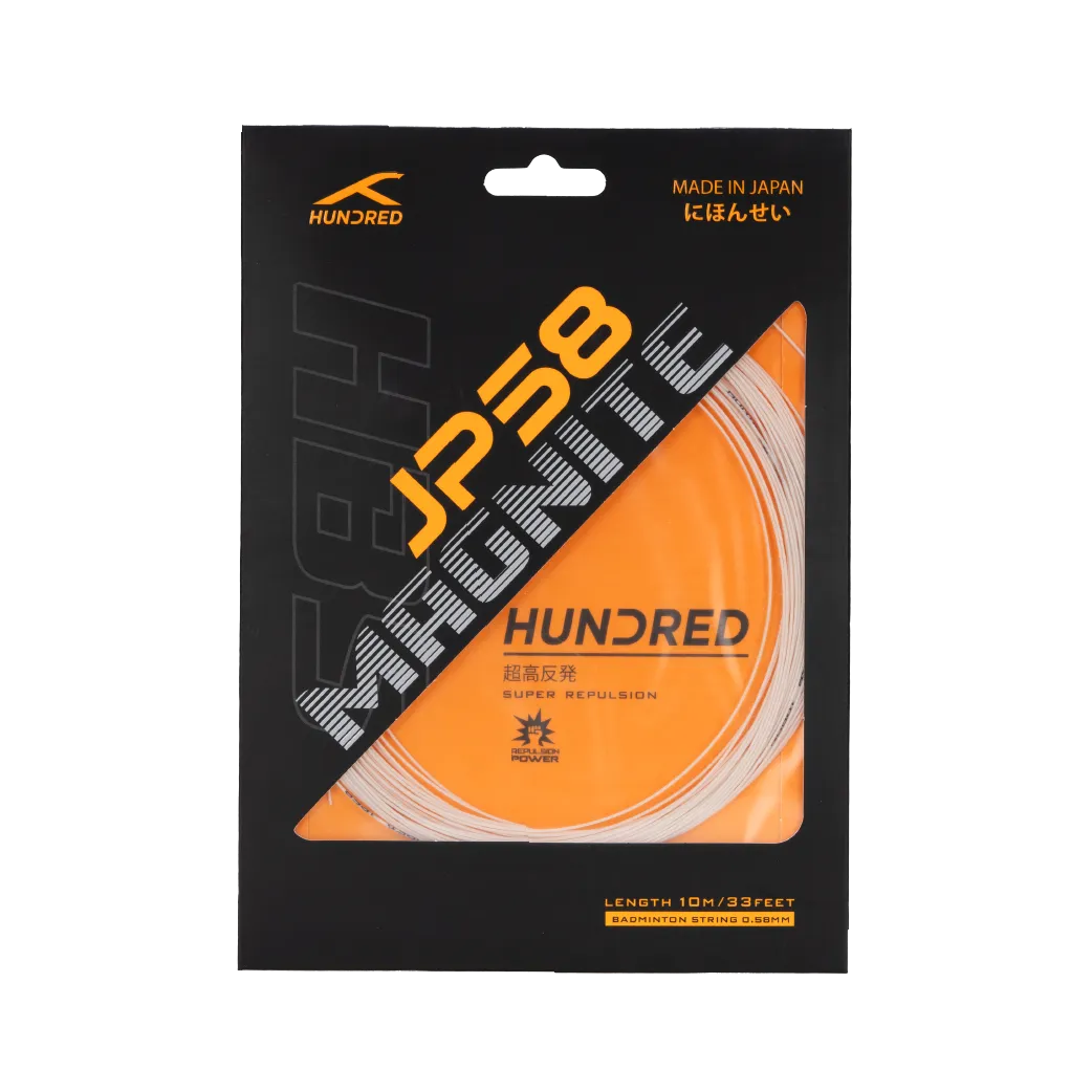 HNDRD JP58 Professional Badminton String - High Performance, Durable Nylon for Enhanced Control & Power - Perfect for Tournaments & Training