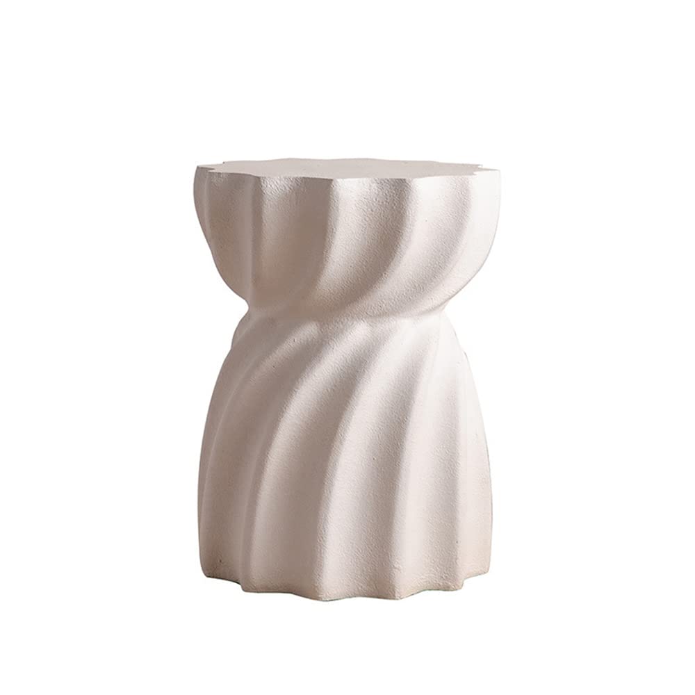 Nordic Minimalist White Coffee Table - Retro Small End Table for Dining Room, Cafe & Home Decor | Perfect for Living Room, Bedroom & Office Use