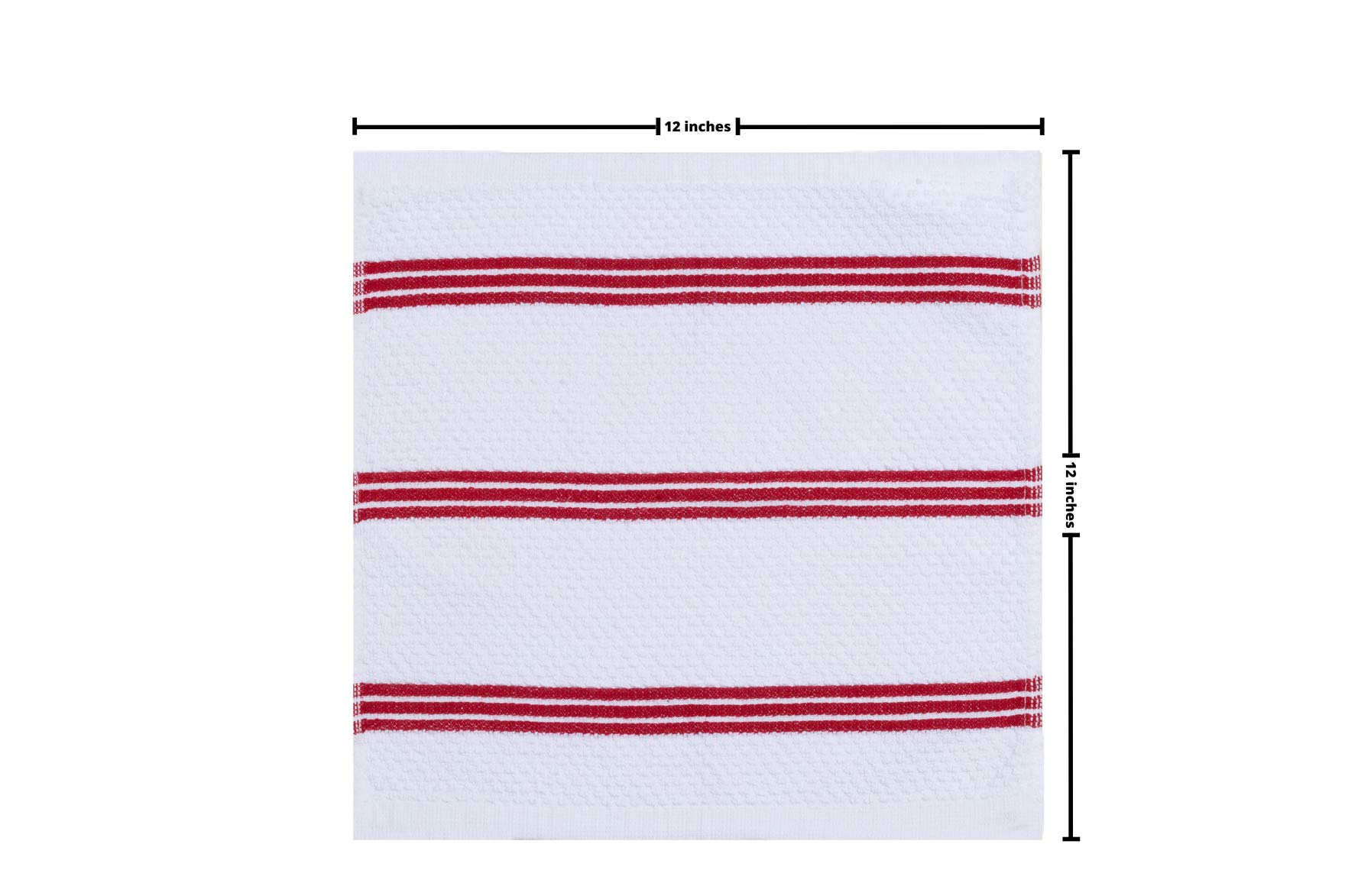 Premium 8-Pack Cotton Dish Cloths - Ultra Absorbent 12