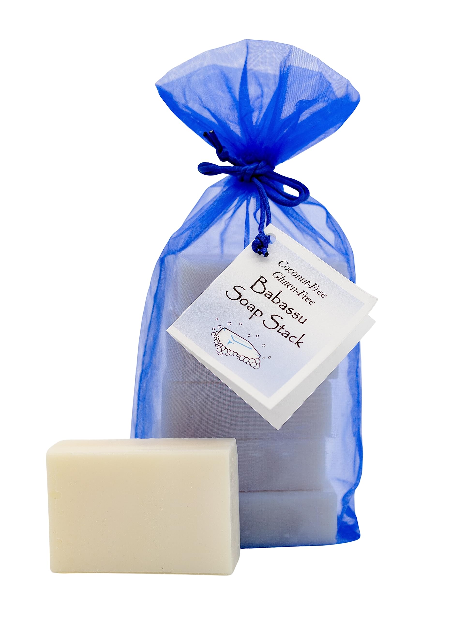 Organic Babassu Oil Soap Bar - 4 Pack, Moisturizing & Gentle for Sensitive Skin - Perfect for Daily Face & Body Cleansing, Shower & Bath Use