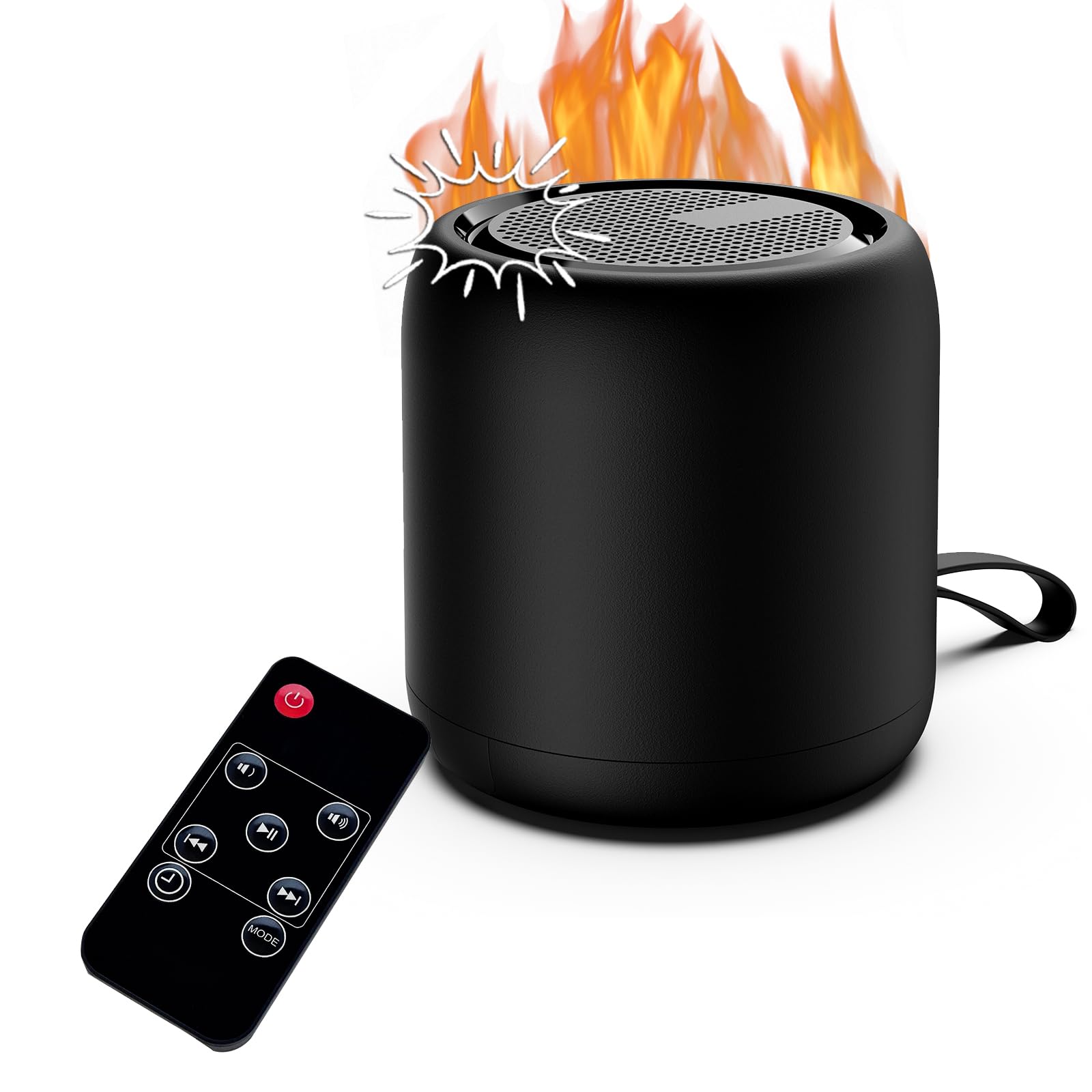 Realistic Fireplace Crackler Sound Box with Remote - 2-in-1 Rechargeable Fire Crackling Sound Machine for Electric & Gas Fireplaces | Perfect for Home Relaxation, Meditation & Cozy Winter Nights