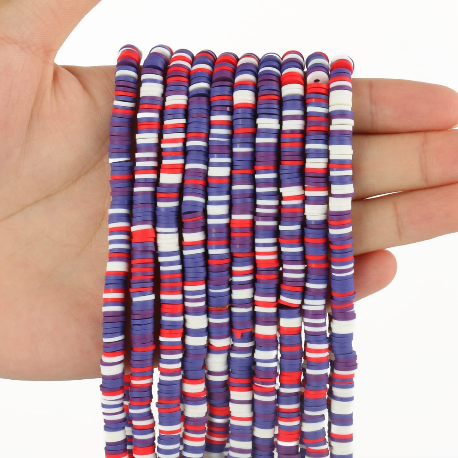 4mm/6mm Polymer Clay Beads - Handmade Bohemian Spacer Beads for DIY Jewelry Making, Necklace & Bracelet Supplies - Perfect for Crafting Boho Charm Bracelets, Statement Necklaces and Unique Accessories