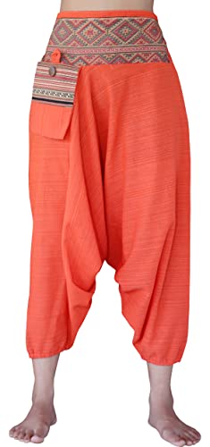 Striped Cotton - Plain - Bright Orange