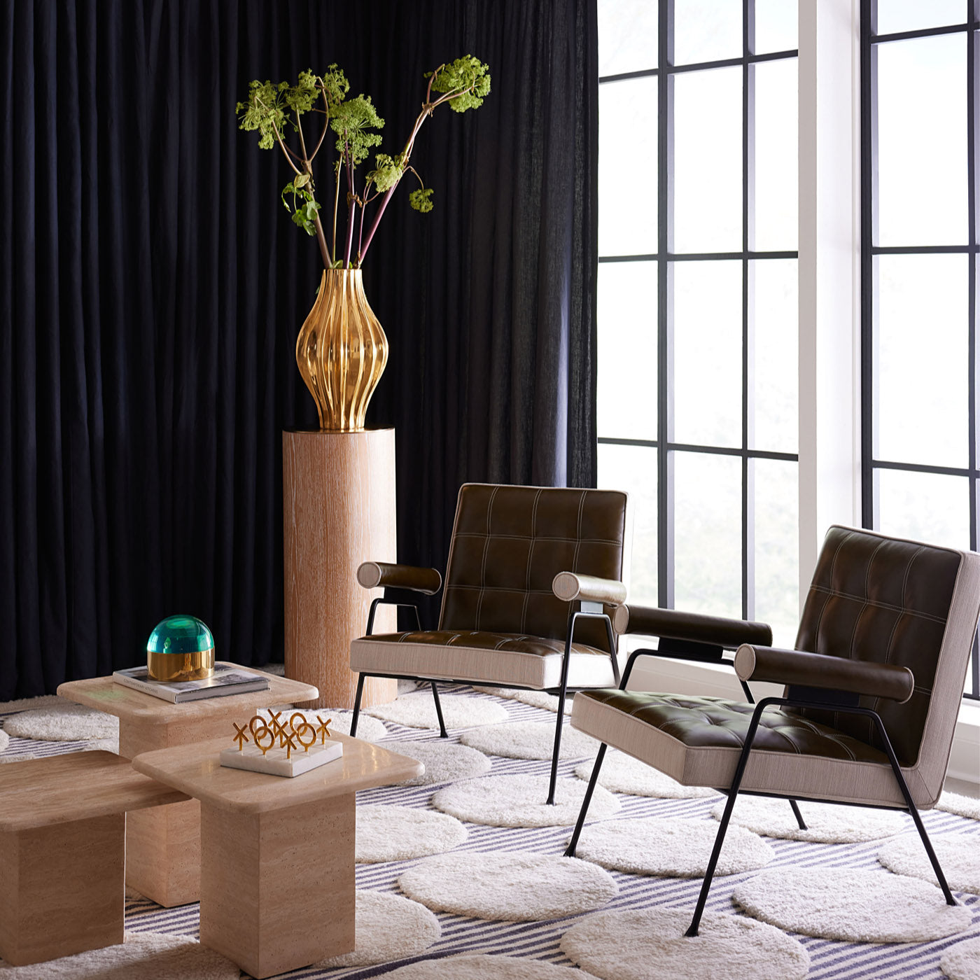 Brussels Pedestal Stand - Elegant Modern Display Stand for Home Decor, Plants, and Sculptures | Perfect for Living Room, Bedroom, or Office Decor