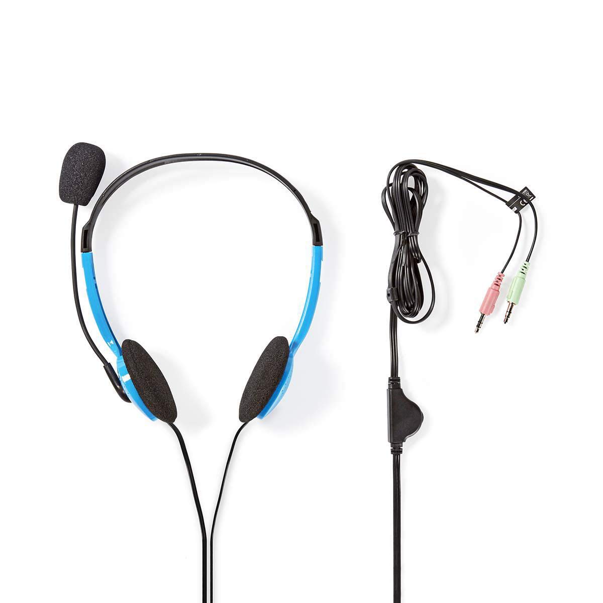 Nedis PC Gaming Headphones with Headband - 3.5mm Audio Jack for Computer, Laptop, Mobile - Perfect for Gaming, Online Classes & Remote Work
