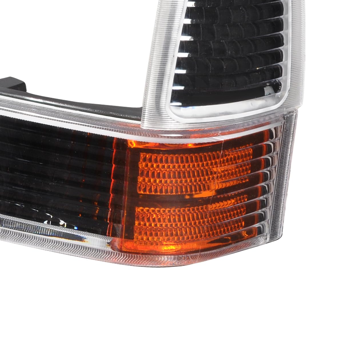 Spec-D Tuning Black Halo LED Projector Headlights with Yellow Fog Lights - Compatible with Ford F250 Super Duty (Left & Right Pair) - Durable Headlamp Assembly for Off-Road & Night Driving