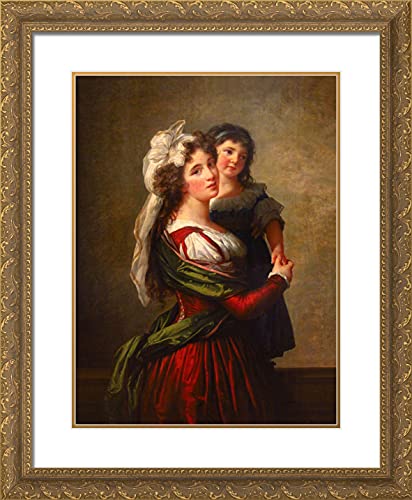 Gold Ornate Wood Frame with Double Matting