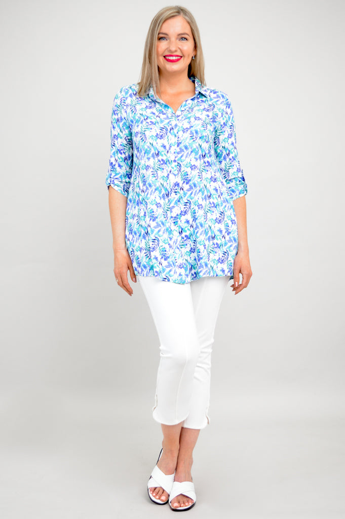 Celine Blouse Women's Linen Bamboo Shirt | Melbourne Style Summer Top | Perfect for Office Wear & Casual Outings