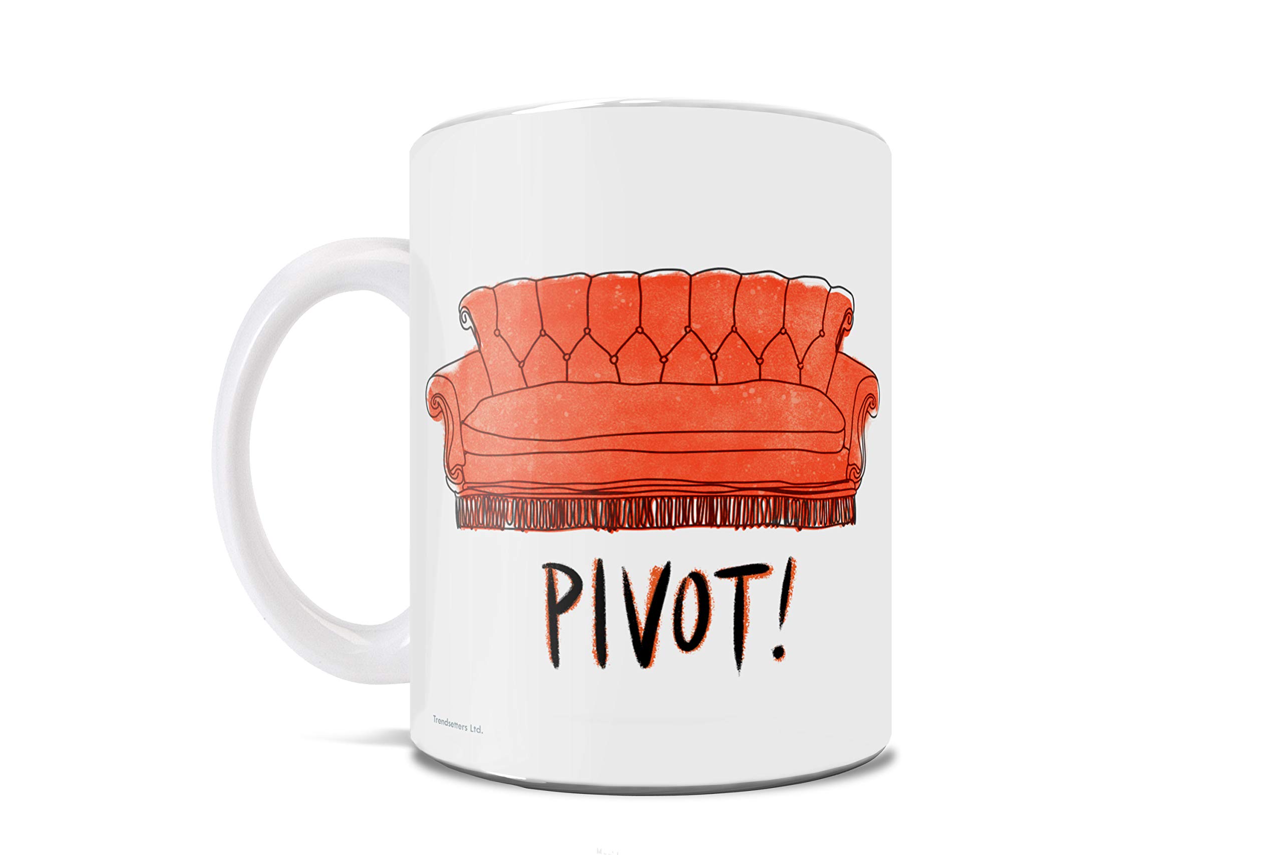 Friends TV Show Pivot Central Perk Couch 11 oz Ceramic Coffee Mug - Officially Licensed Collectible Gift - Perfect for Coffee Lovers & Friends Fans at Home or Office