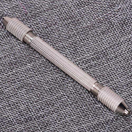 Precision Double End Pin Drill with Keyless Chuck - Metal Hand Drill Bit for Jewelry, Watch & DIY Repair - Perfect for Watchmakers, Jewelers & Craft Enthusiasts