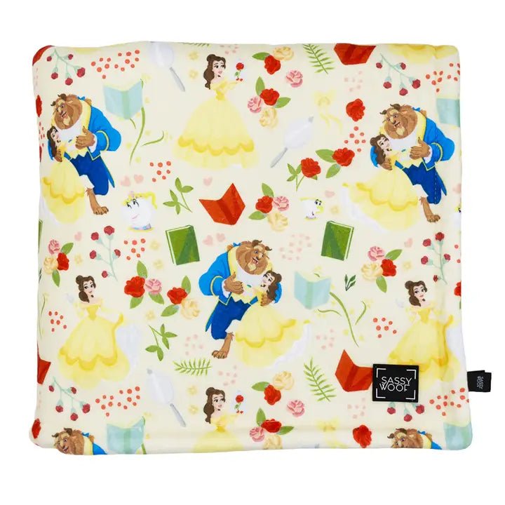 Disney Princess Belle Dog Blanket - Soft & Cozy Pet Blanket for Small, Medium & Large Dogs - Perfect for Beds, Couches & Travel Use