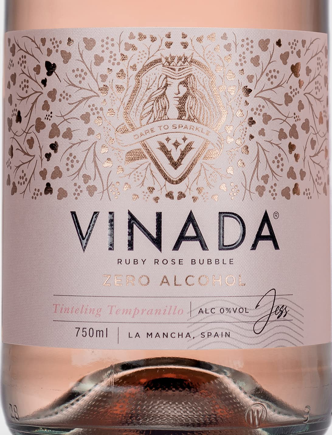 VINADA Sparkling Gold & Rosé Alcohol-Free Wine Variety Pack - 750ml (4 Bottles) - Perfect for Celebrations, Gifts & Sober Living
