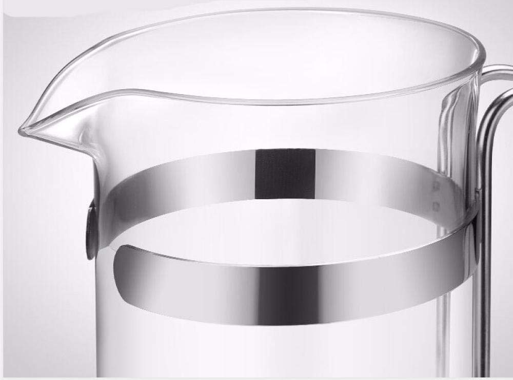 Premium French Press Coffee Maker - 600ml Thick Glass Tea & Coffee Pot with Stainless Steel Filter - Perfect for Home, Office, and Camping Use