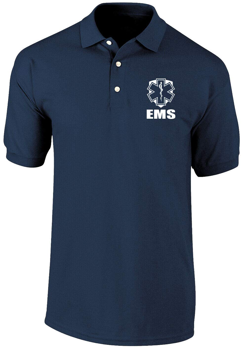 Smart EMS DryBlend Polo Shirt for EMT & First Responders - Moisture-Wicking, Breathable Work Uniform for Emergency Medical Technicians, Firefighters & Paramedics - Perfect for EMS Duty, Rescue Operations & Medical Field Work