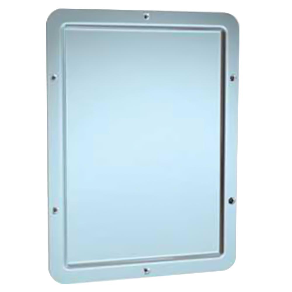 ASI 108 Framed Security Mirror with Rounded Corners - Wall Mounted for Enhanced Safety in Retail Stores, Warehouses & Parking Lots