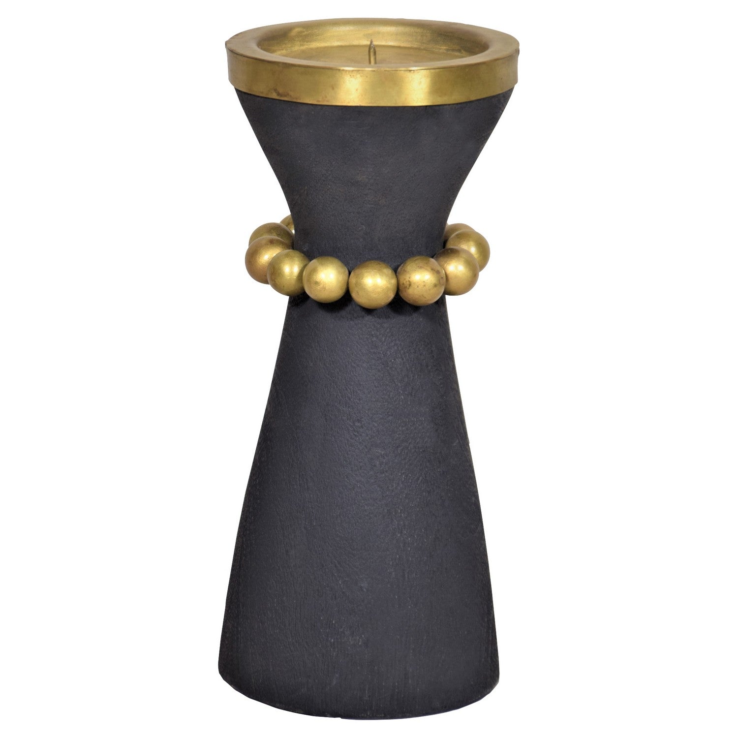 Cyan Design 11514 Parvati Candle Holder - Antique Brass & Black Finish, Small Size - Perfect for Home Decor, Table Centerpiece, and Romantic Ambiance