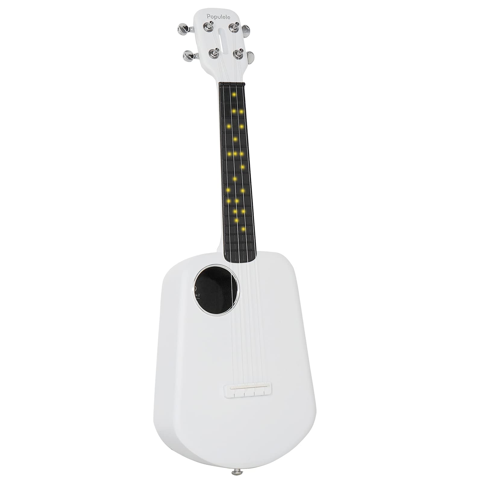 Populele 2 Smart Ukulele - Carbon Fiber Portable Electric Ukulele for Beginners & Professionals, Kids & Adults - Perfect for Travel, Camping & Home Practice