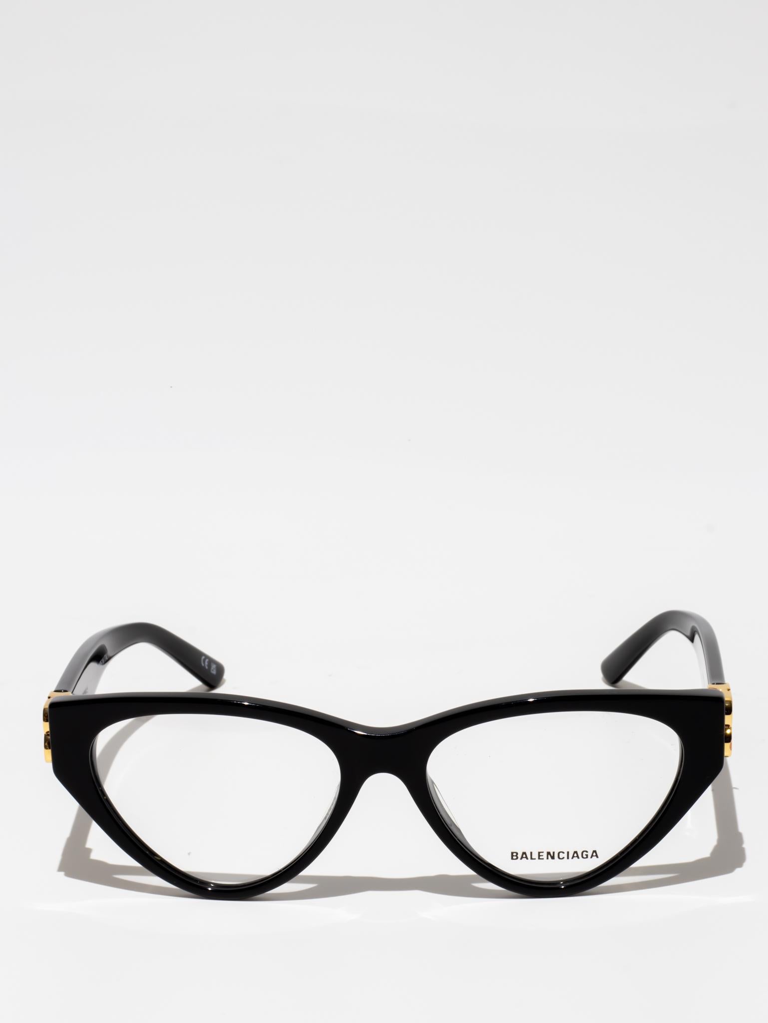 Balenciaga BB0172O 001 Cat Eye Sunglasses Black - Stylish UV Protection for Women's Fashion & Outdoor Activities