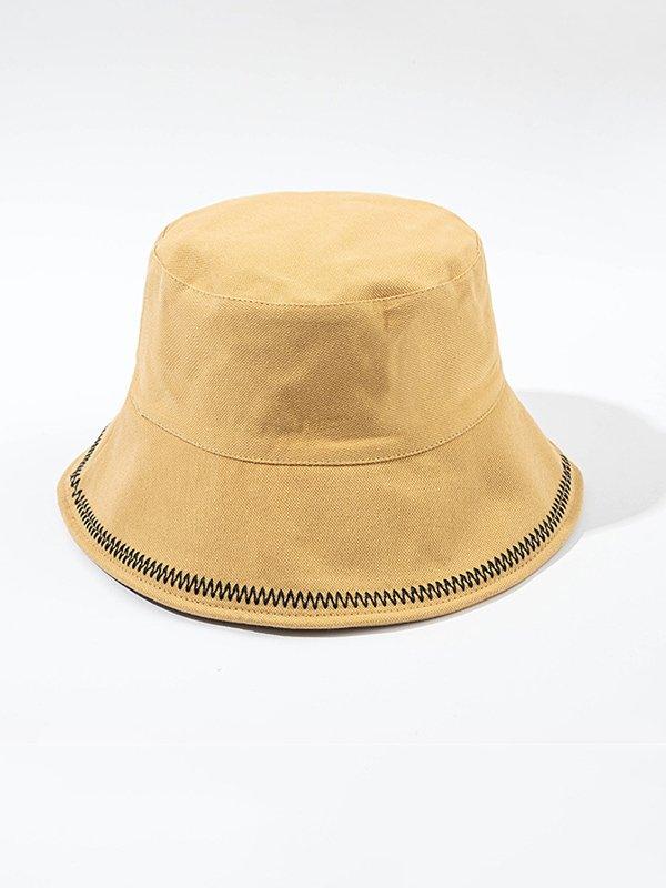 Lovevop Stylish Solid Color Fisherman Hat - Trendy Casual Sun Hat for Women & Men - Perfect for Beach, Outdoor, and Summer Fashion