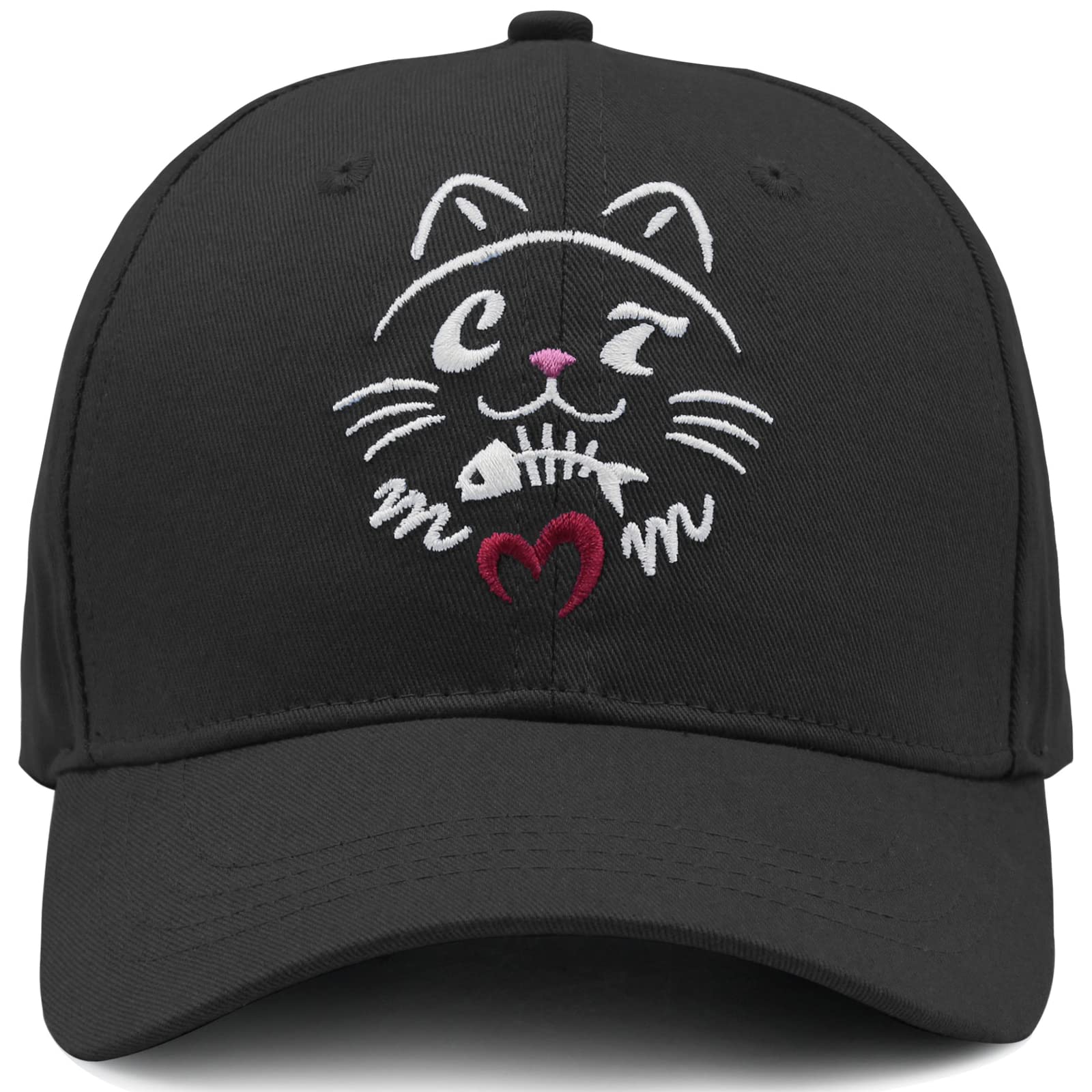 Women's Adjustable Baseball Caps - Cute Embroidered Cat Mom Hats for Women | Perfect Cat Lover Gifts & Casual Outdoor Fashion Accessories
