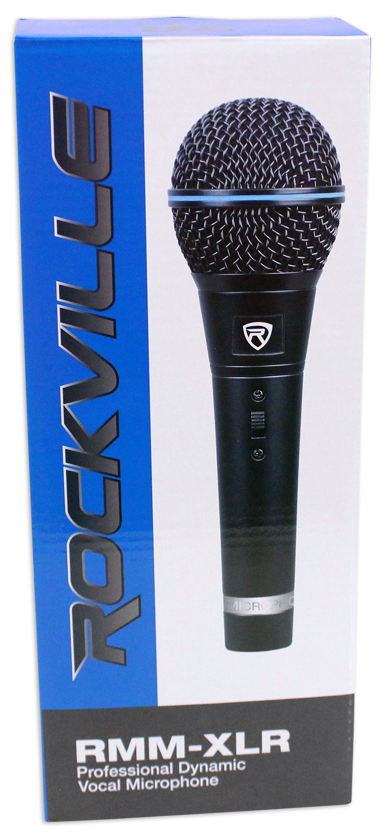 Rockville RMM-XLR Dynamic Cardioid Professional Metal Microphone with XLR Cable - Perfect for Podcasting, Live Streaming & Studio Recording