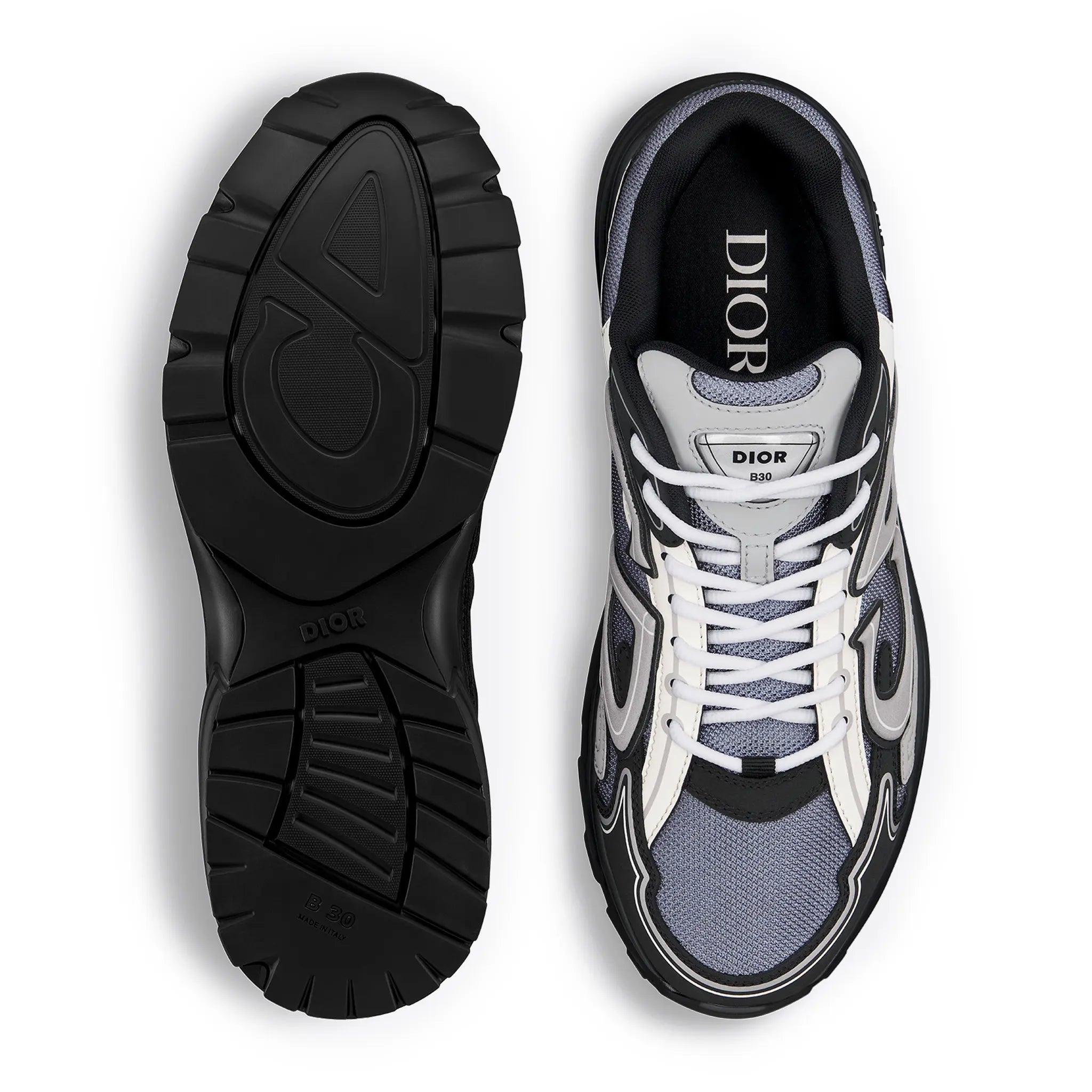 Dior B30 Countdown Sneakers - Mesh Blue, White, Black & Grey | Fashionable Men's & Women's Casual Shoes for Running, Walking & Streetwear