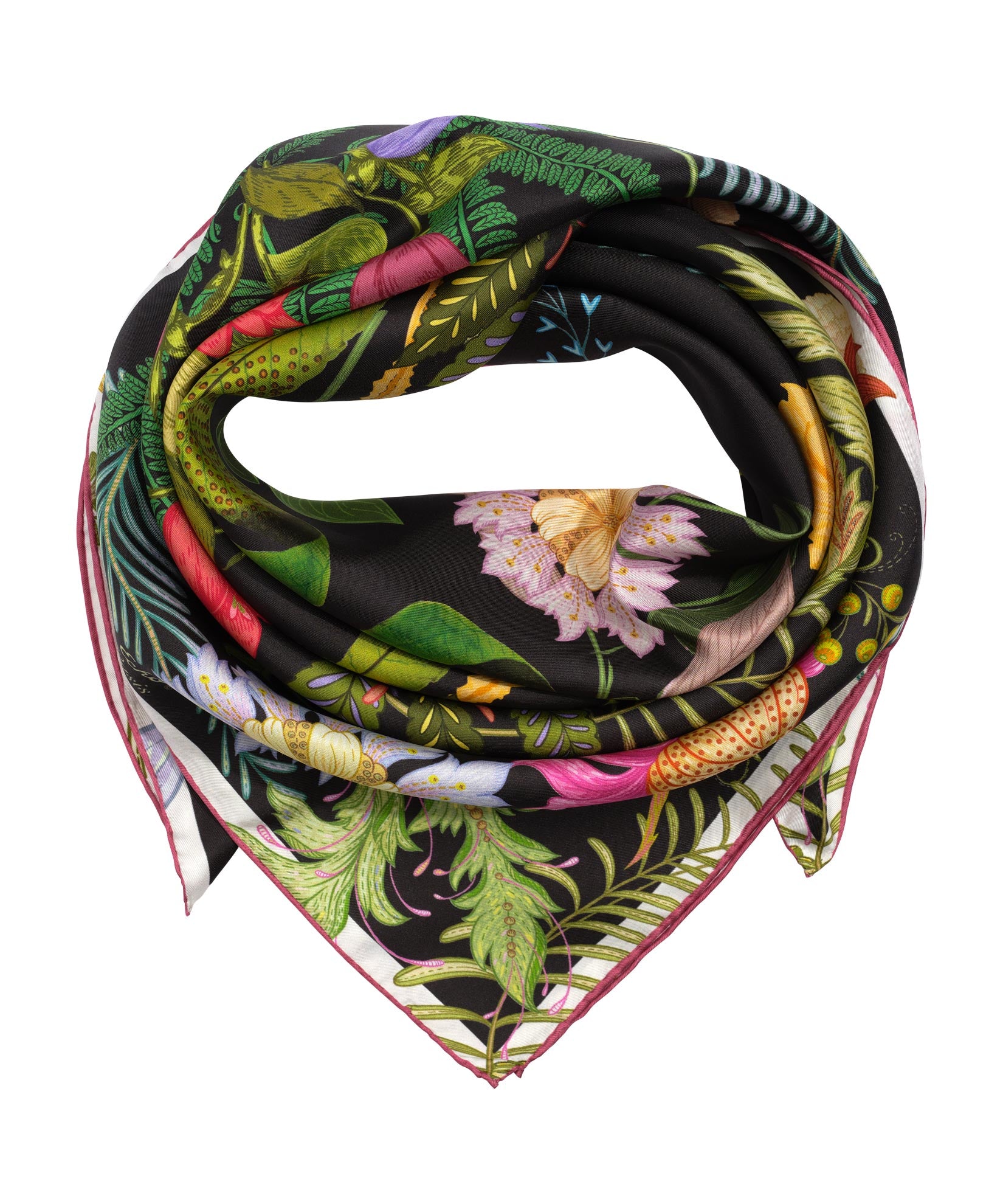 Oasis 35 Silk Square Scarf - Luxury Fashion Accessory for Women, Elegant Square Silk Scarf for Office, Travel & Special Occasions