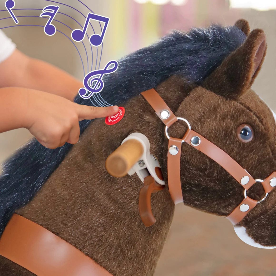 Ponycycle Ride On Toy for Kids Ages 3-5 | Interactive Rocking Horse with Wheels | Perfect for Indoor & Outdoor Play, Birthday Gifts, and Preschool Learning Activities
