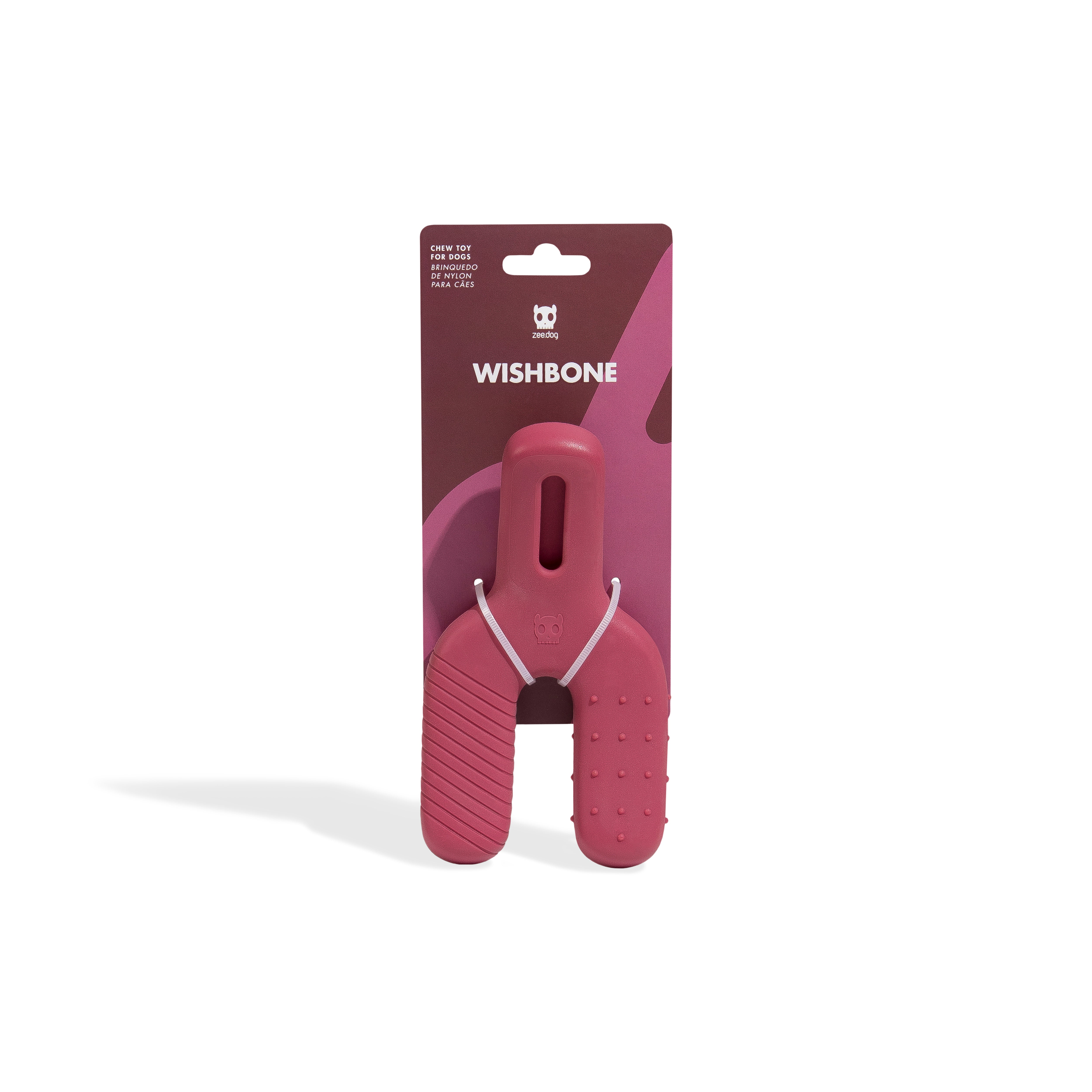 Bacon Flavored Wishbone Chew Toy for Medium & Large Dogs - Durable & Safe Dog Chew Bone | Perfect for Aggressive Chewers, Teething Puppies & Dental Health - Zee.Dog