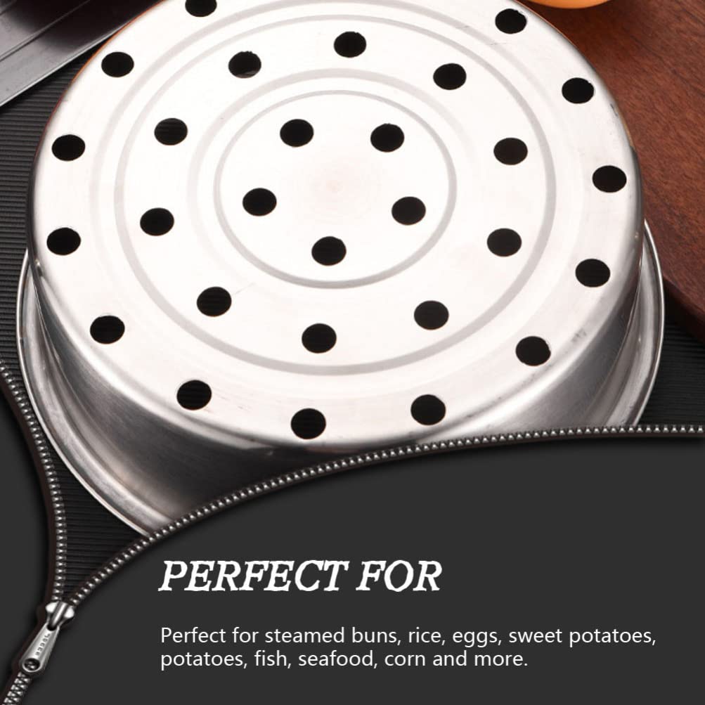 Premium Stainless Steel Steamer Basket for Cooking - Vegetable, Dumpling & Bun Steamer Insert for Pots - Perfect for Dim Sum, Healthy Meals & Kitchen Food Prep