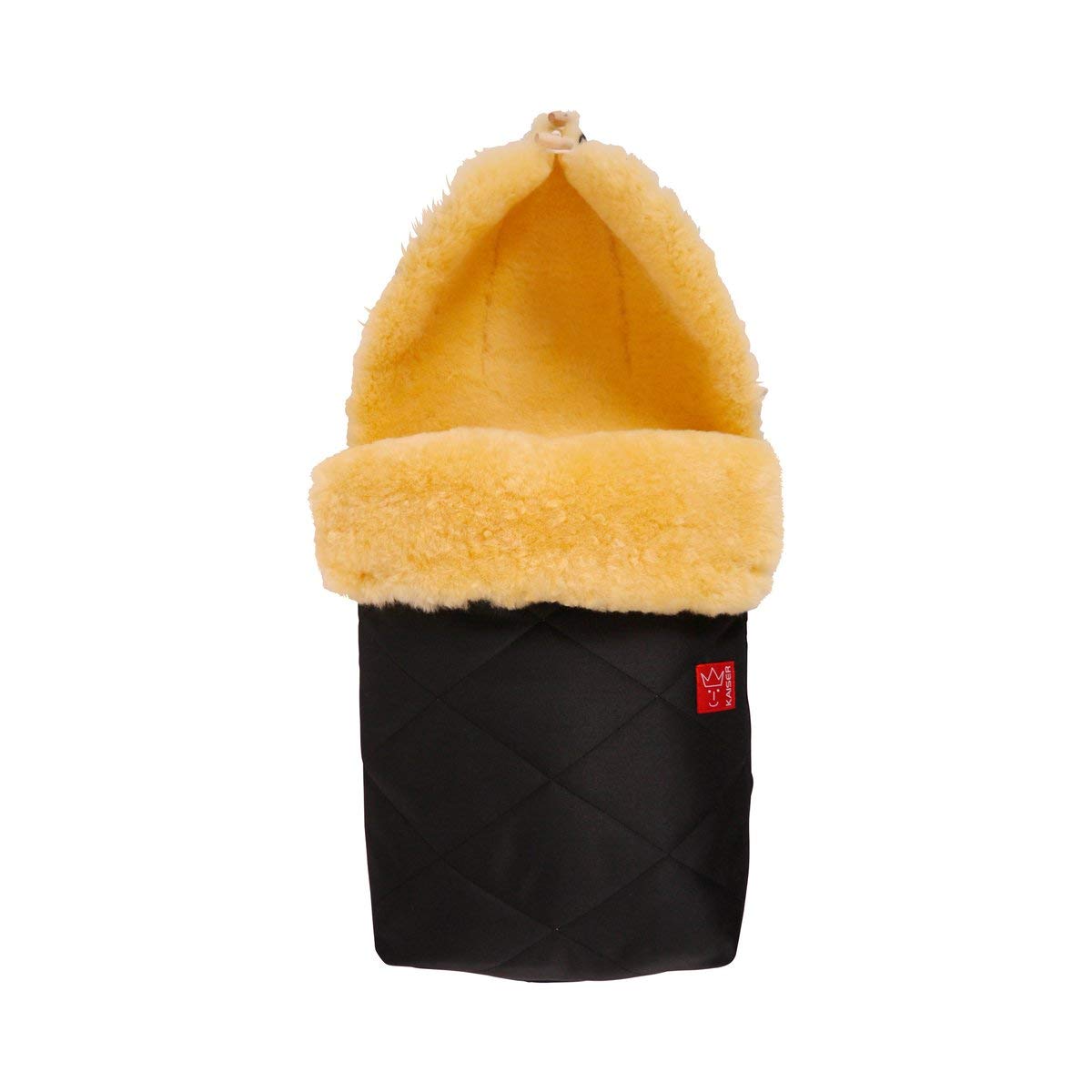 Natura Premium Baby Footmuff - Soft & Warm Winter Stroller Blanket (Black) for Cozy Outdoor Walks & Stroller Rides
