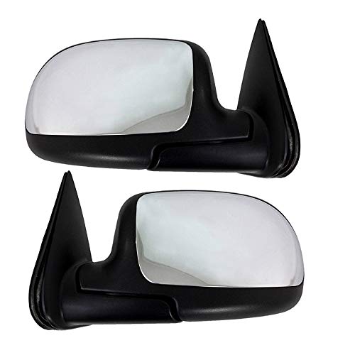 RAREELECTRICAL Replacement Door Mirrors Pair for 1999-2002 Chevrolet Silverado 1500 - OEM 15172248 & 15172247 - Perfect for Truck Upgrades & Side View Safety