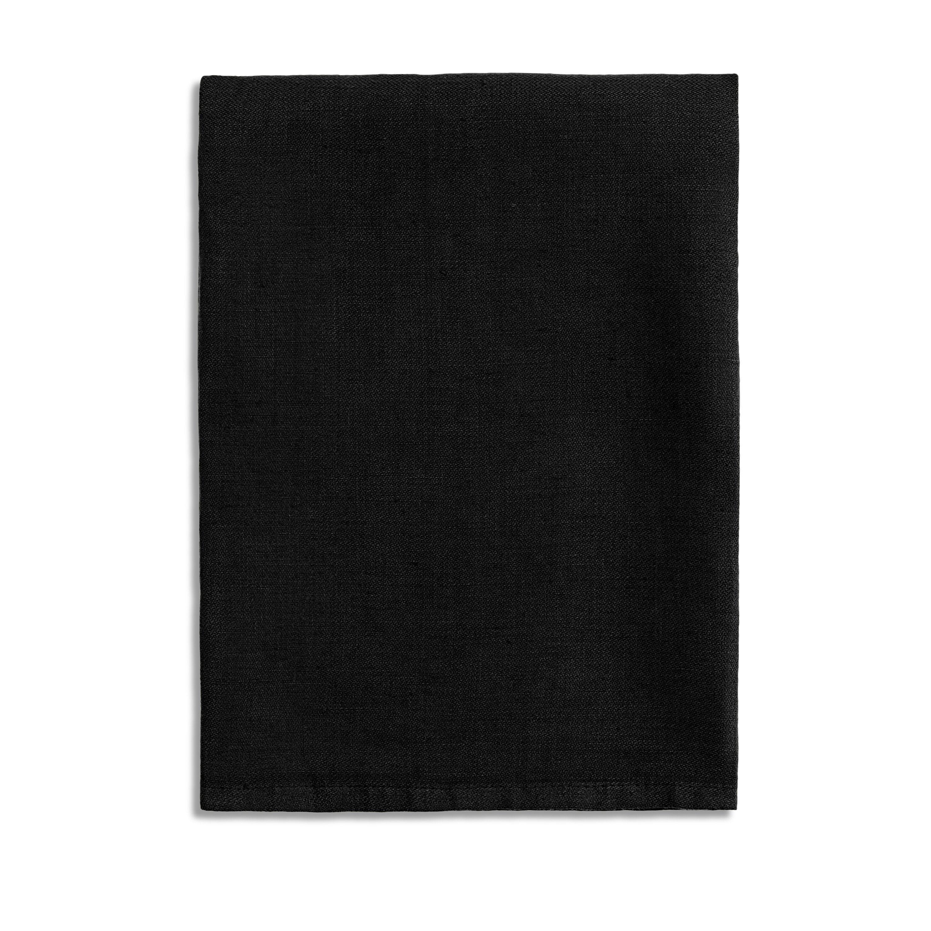 Premium Black Linen Sateen Napkins Set of 4 - Soft & Elegant Dinner Napkins for Formal Dining, Wedding, and Holiday Table Settings