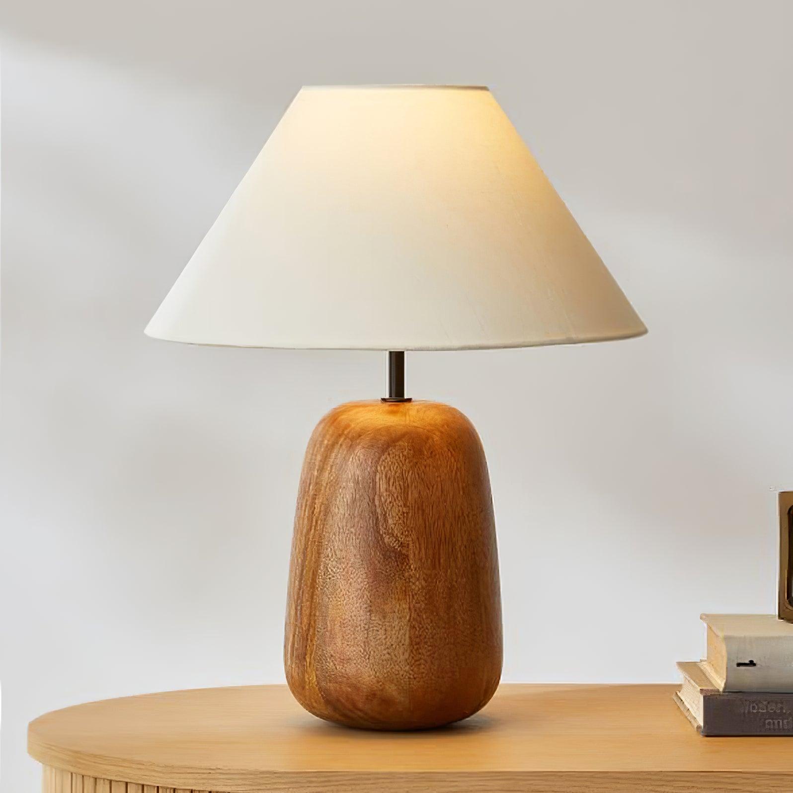 Stylish Irving Wood Table Lamp - Modern Home & Office Decor - Perfect for Bedroom, Living Room, and Workspace Lighting