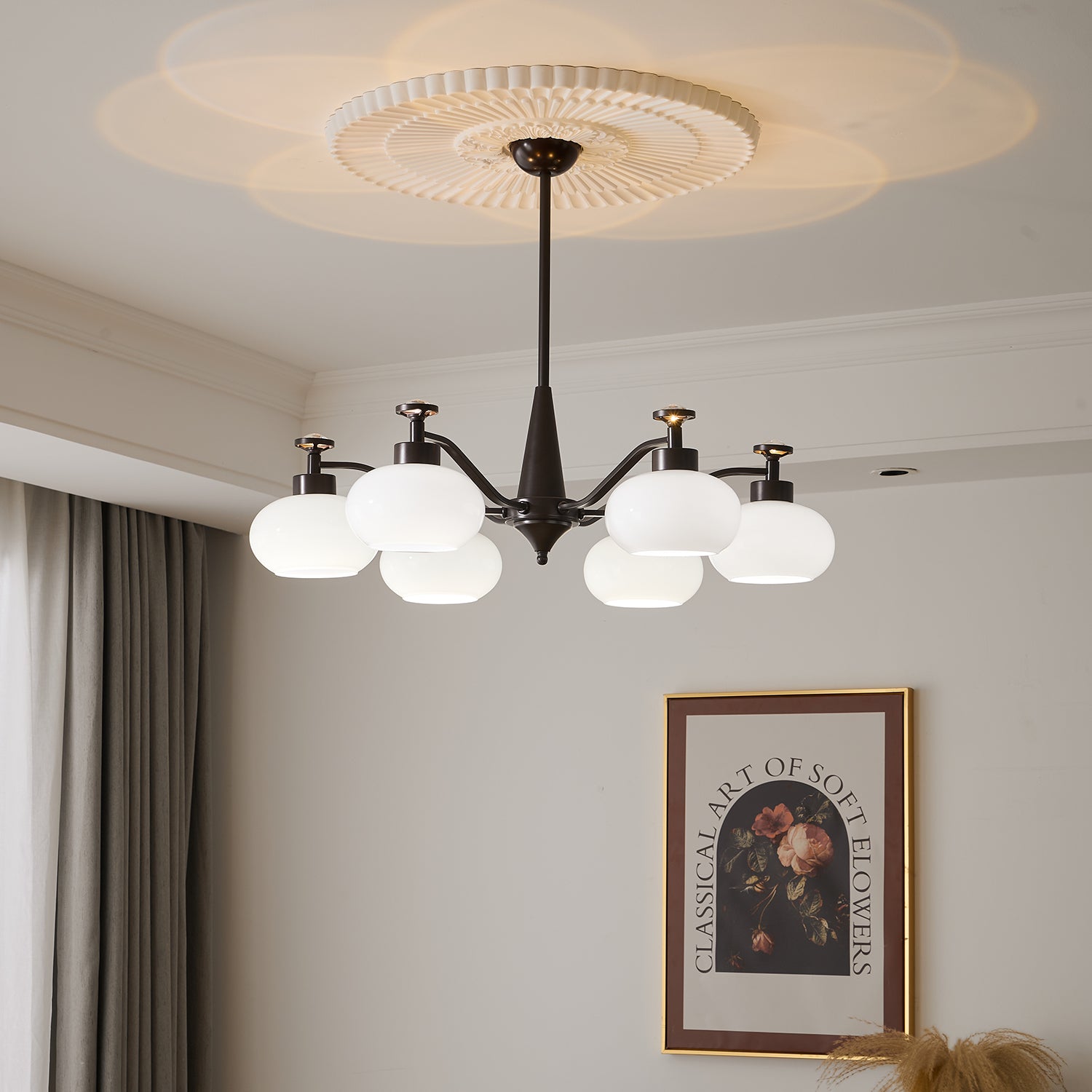 Astrid Chandelier - Modern Crystal Ceiling Light Fixture for Dining Room & Living Room | Elegant Home Decor Lighting for Weddings & Luxury Interiors