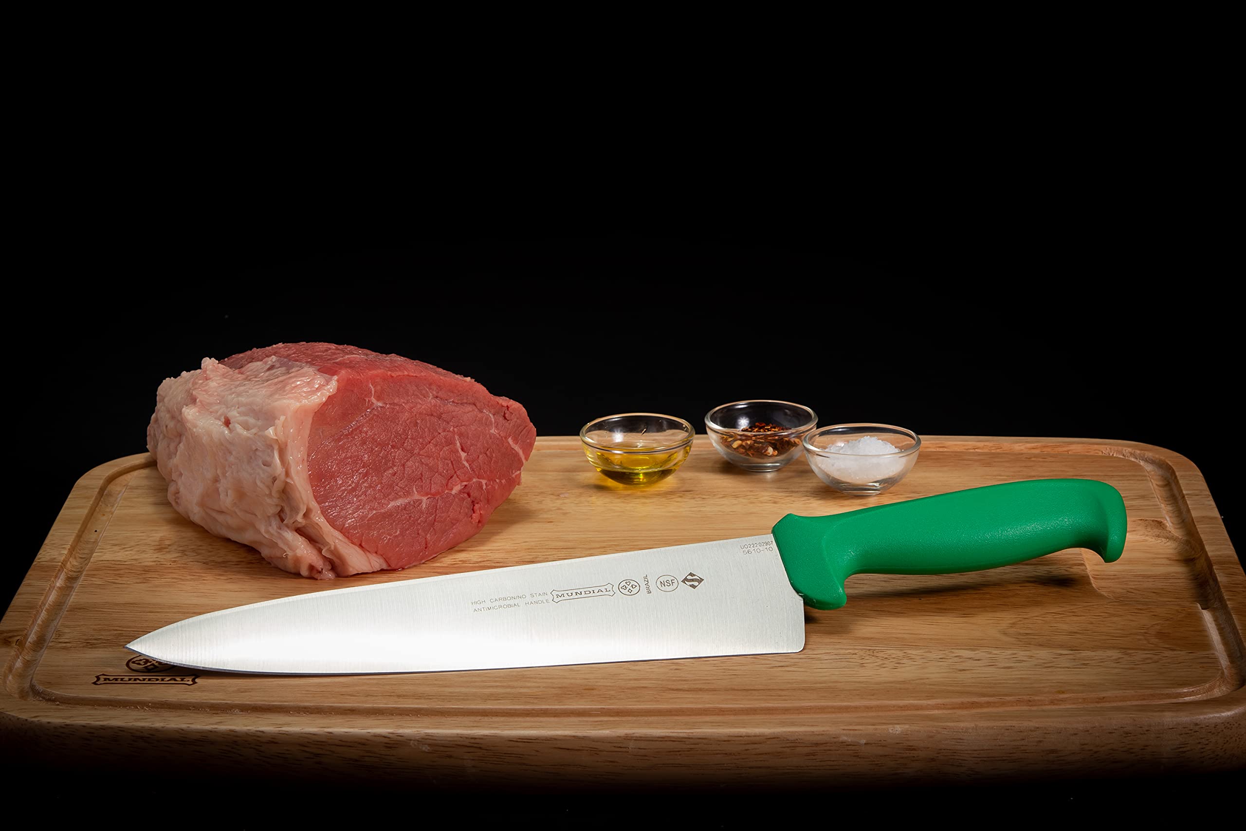 Wusthof 5600 Series 10-Inch Chef Knife with Ergonomic Green Handle - Professional Kitchen Knife for Slicing, Dicing & Chopping - Perfect for Home Cooks & Professional Chefs